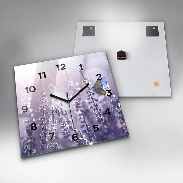 Wanduhr quadratisch mit motiv Abstraktion