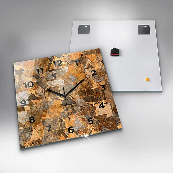 Wanduhr quadratisch Geometrische Formen