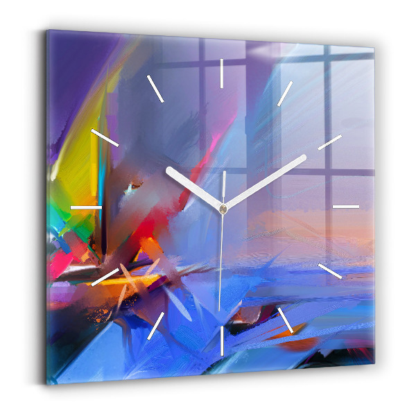 Wanduhr quadratisch mit motiv Meereslandschaft
