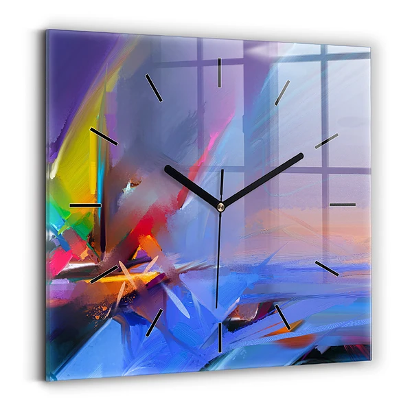 Wanduhr quadratisch mit motiv Meereslandschaft