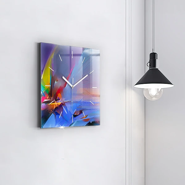 Wanduhr quadratisch mit motiv Meereslandschaft