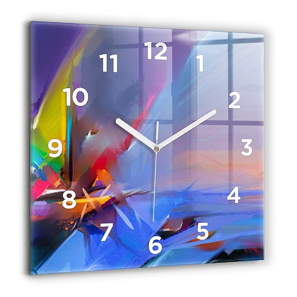 Wanduhr quadratisch mit motiv Meereslandschaft