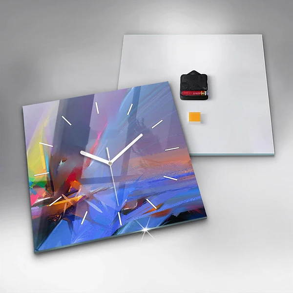 Wanduhr quadratisch mit motiv Meereslandschaft