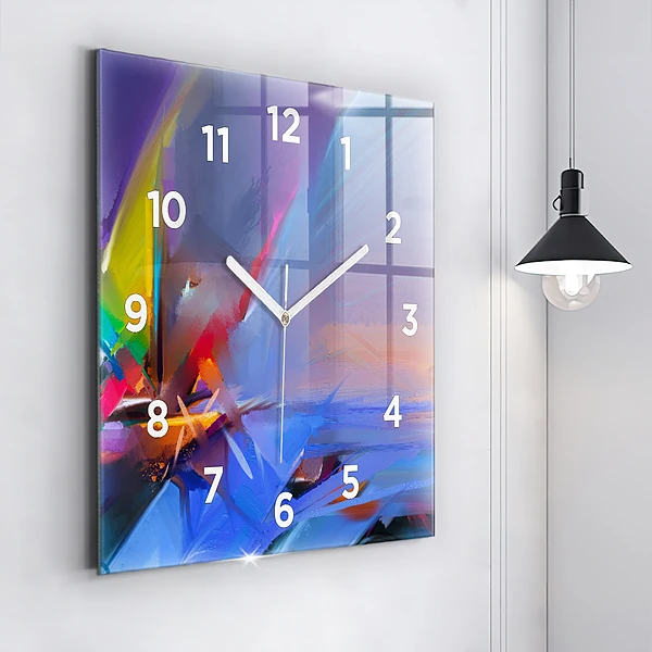 Wanduhr quadratisch mit motiv Meereslandschaft