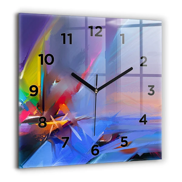Wanduhr quadratisch mit motiv Meereslandschaft