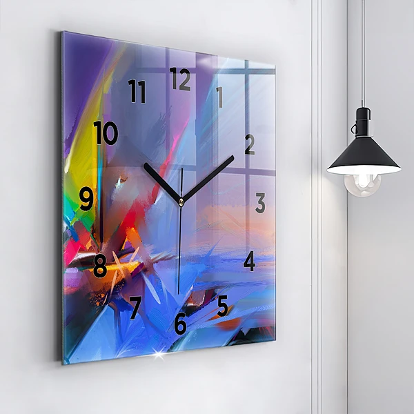 Wanduhr quadratisch mit motiv Meereslandschaft