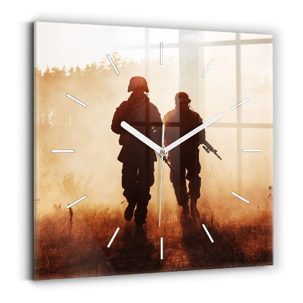 Wanduhr quadratisch mit motiv Marines der Vereinigten Staaten