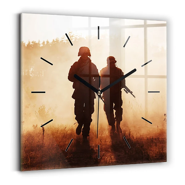 Wanduhr quadratisch mit motiv Marines der Vereinigten Staaten