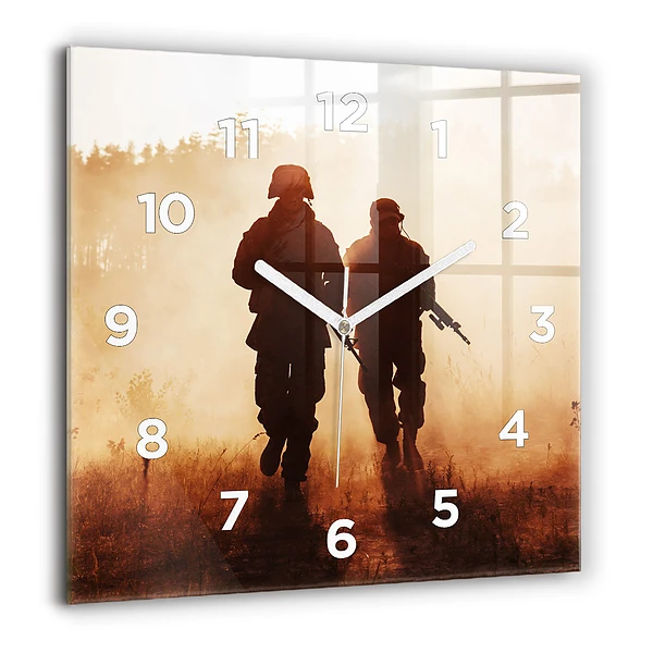 Wanduhr quadratisch mit motiv Marines der Vereinigten Staaten