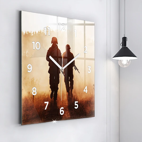 Wanduhr quadratisch mit motiv Marines der Vereinigten Staaten