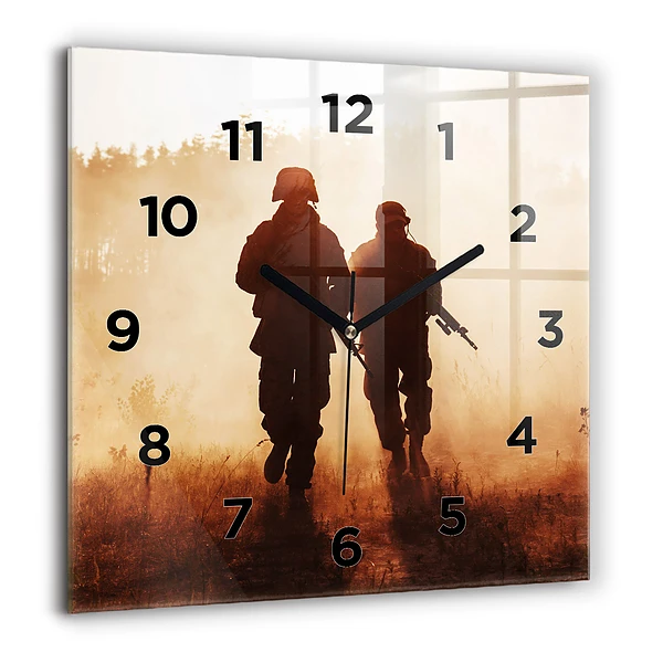Wanduhr quadratisch mit motiv Marines der Vereinigten Staaten