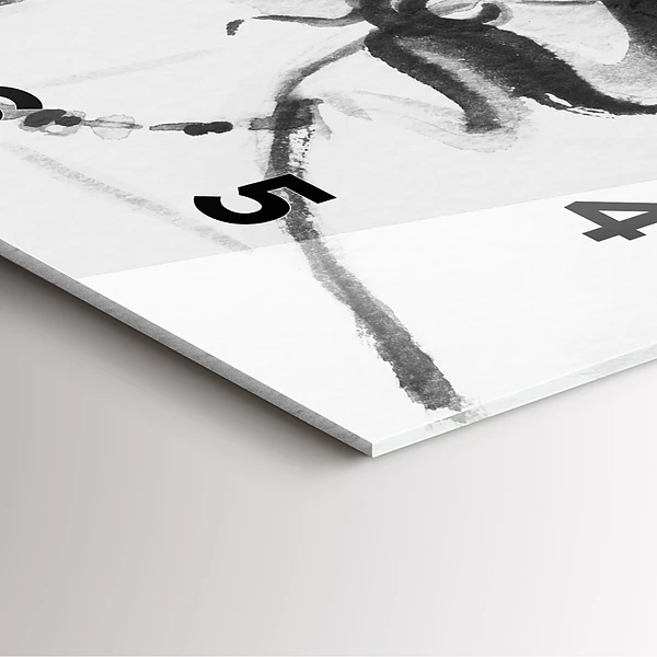 Wanduhr quadratisch Modische Frau