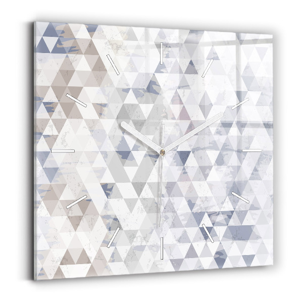 Wanduhr modern quadratisch Geometrisches Muster