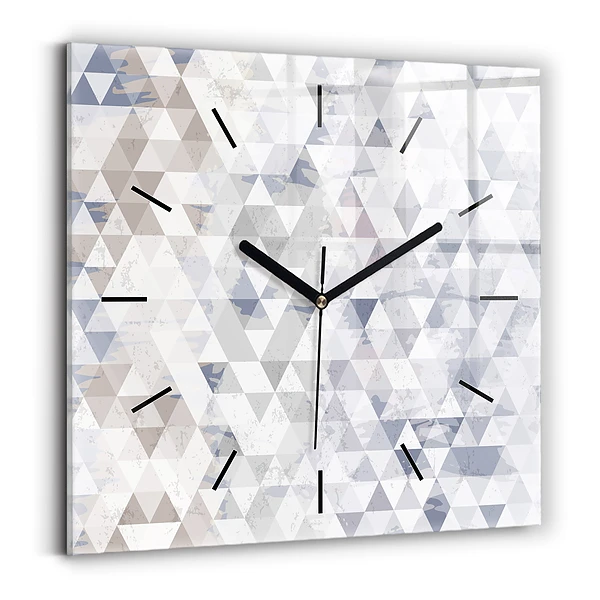 Wanduhr modern quadratisch Geometrisches Muster