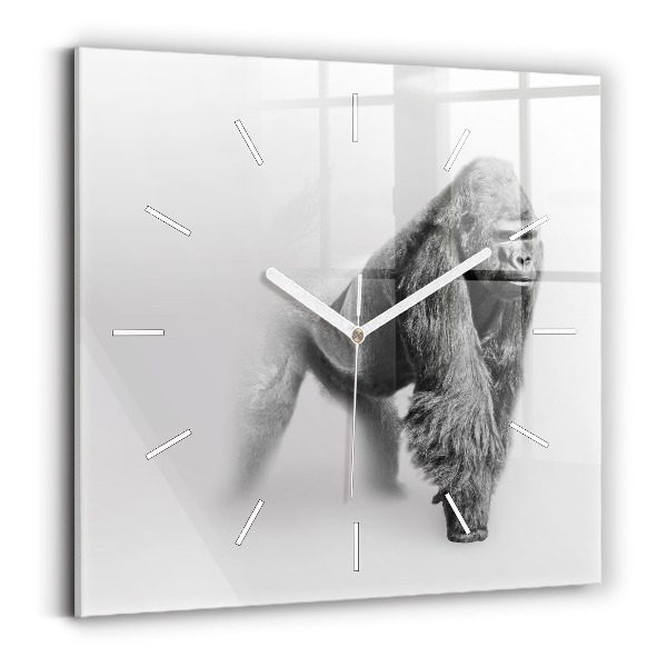 Wanduhr quadratisch mit motiv Tierische Kunstsammlung