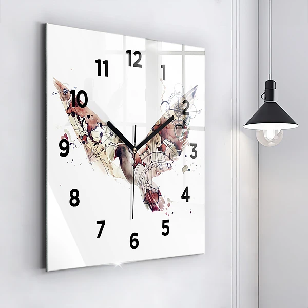 Wanduhr quadratisch Abstrakte Ansicht