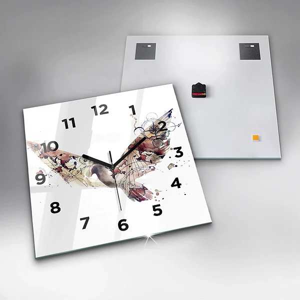 Wanduhr quadratisch Abstrakte Ansicht