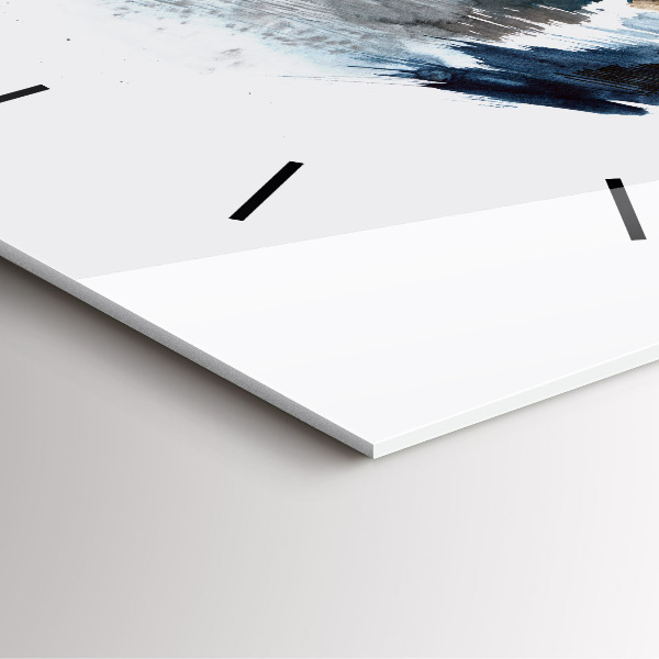 Wanduhr quadratisch mit motiv Schiffskapitän mit Fernglas