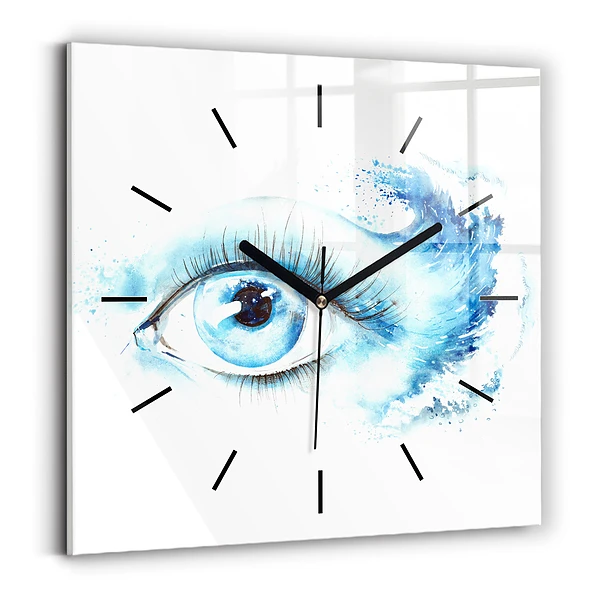 Wanduhr modern quadratisch Auge des Meeres