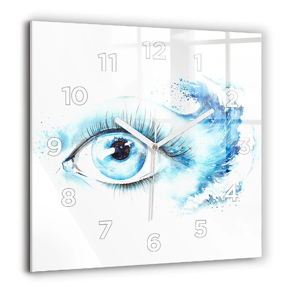 Wanduhr modern quadratisch Auge des Meeres