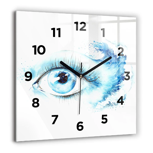 Wanduhr modern quadratisch Auge des Meeres