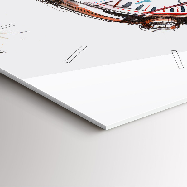 Wanduhr quadratisch Schweizer Uhr