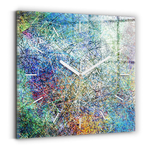 Wanduhr quadratisch mit motiv Abstrakt - Emotionen