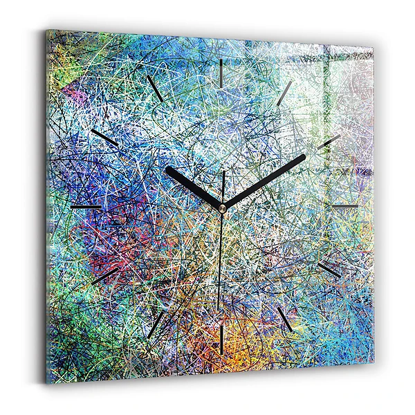 Wanduhr quadratisch mit motiv Abstrakt - Emotionen