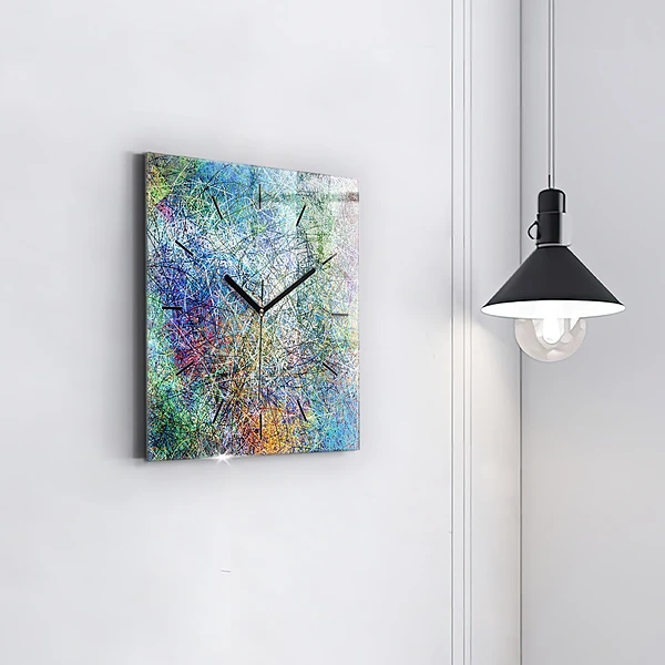 Wanduhr quadratisch mit motiv Abstrakt - Emotionen