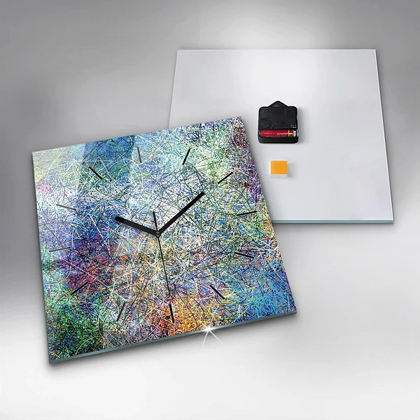 Wanduhr quadratisch mit motiv Abstrakt - Emotionen