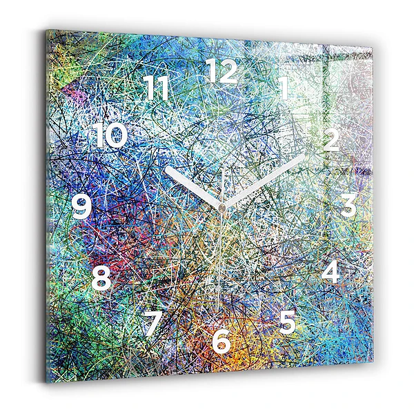 Wanduhr quadratisch mit motiv Abstrakt - Emotionen