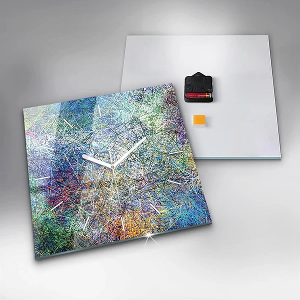 Wanduhr quadratisch mit motiv Abstrakt - Emotionen