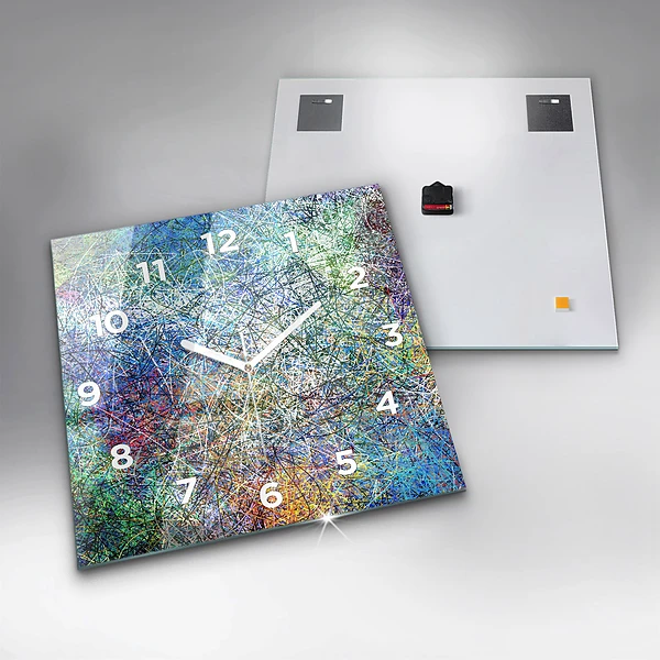 Wanduhr quadratisch mit motiv Abstrakt - Emotionen
