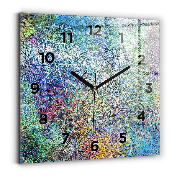 Wanduhr quadratisch mit motiv Abstrakt - Emotionen