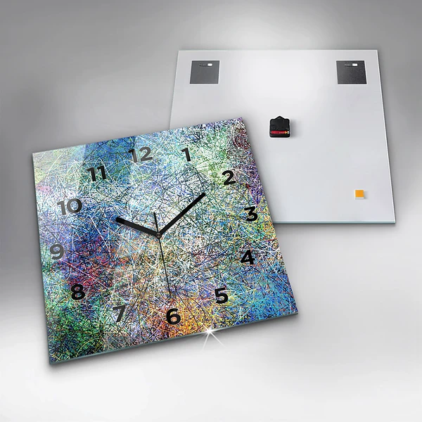 Wanduhr quadratisch mit motiv Abstrakt - Emotionen