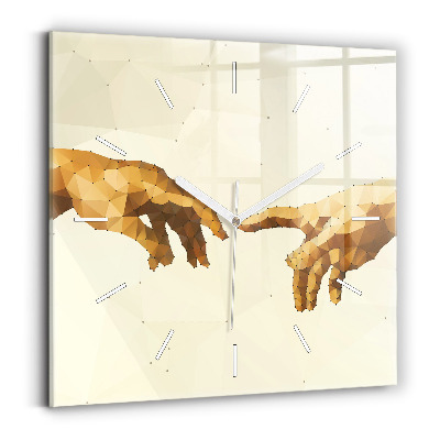 Wanduhr modern quadratisch Erschaffung von Adam