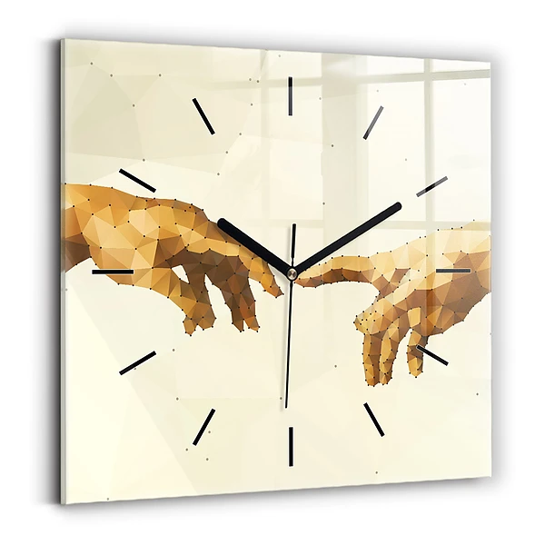 Wanduhr modern quadratisch Erschaffung von Adam