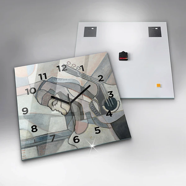 Wanduhr modern quadratisch Abstrakte Malerei