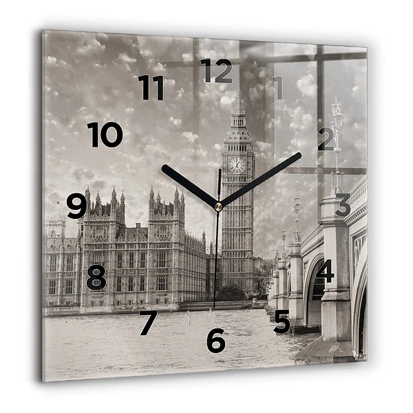 Wanduhr modern quadratisch London England Big Ben