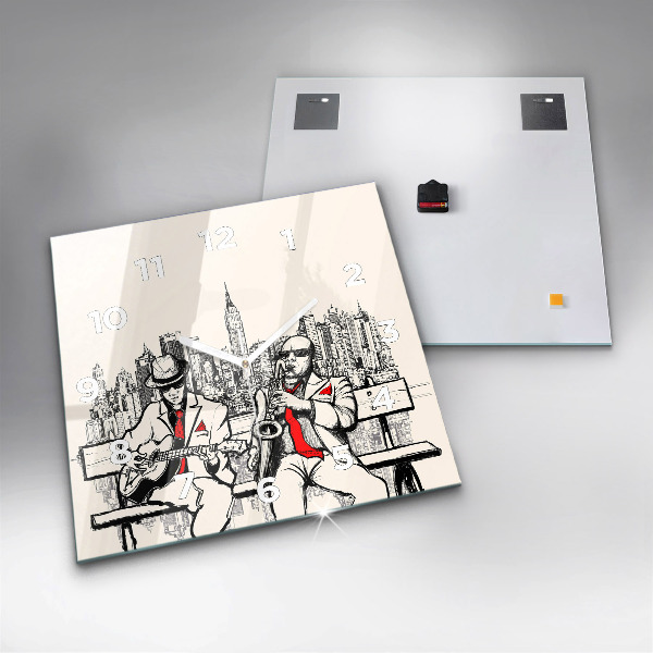 Wanduhr modern quadratisch Jazz in New York