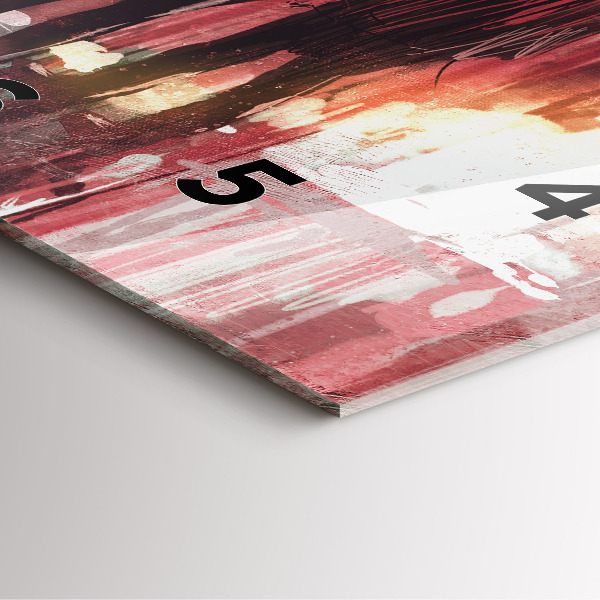 Wanduhr quadratisch mit motiv Junges verliebtes Paar