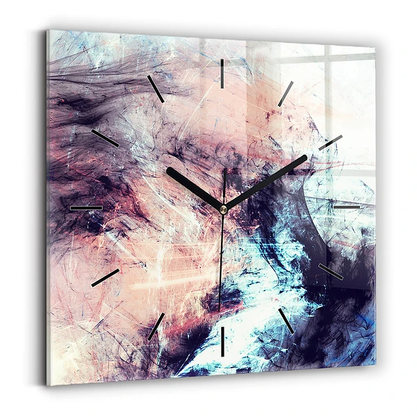 Wanduhr modern quadratisch Abstraktes Bild