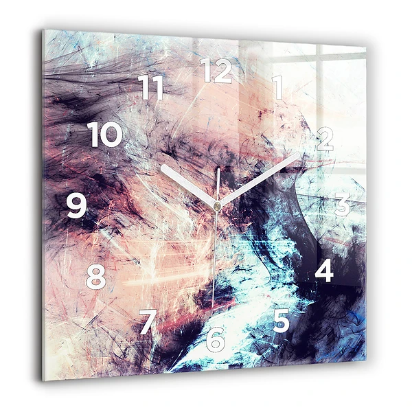 Wanduhr modern quadratisch Abstraktes Bild
