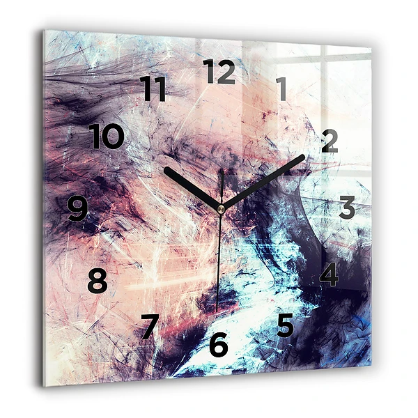 Wanduhr modern quadratisch Abstraktes Bild