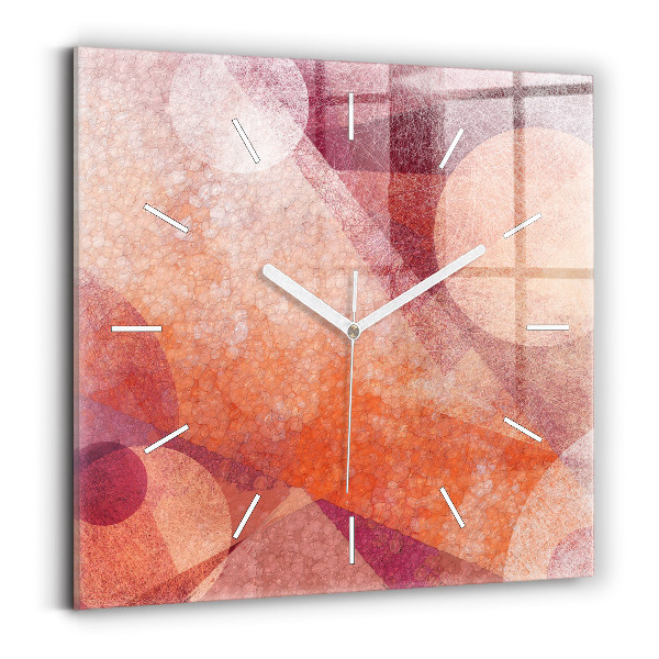 Wanduhr quadratisch Geometrische Abstraktion
