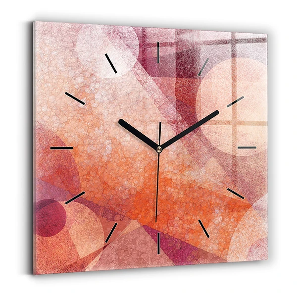 Wanduhr quadratisch Geometrische Abstraktion