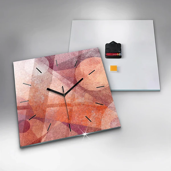 Wanduhr quadratisch Geometrische Abstraktion