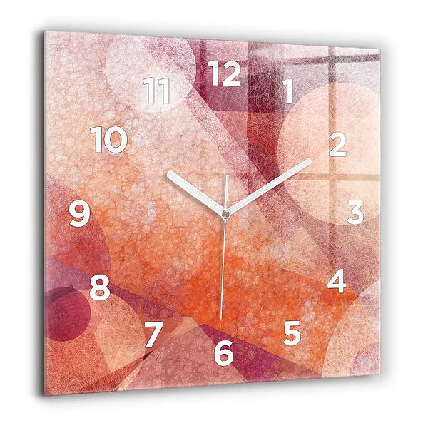 Wanduhr quadratisch Geometrische Abstraktion