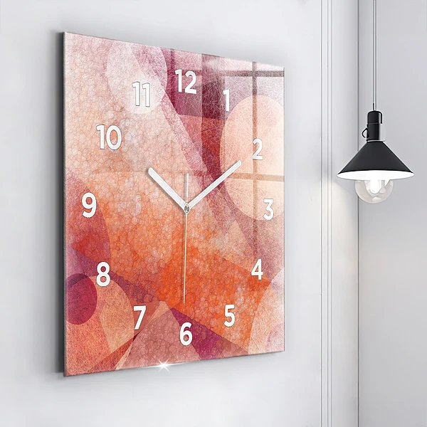 Wanduhr quadratisch Geometrische Abstraktion
