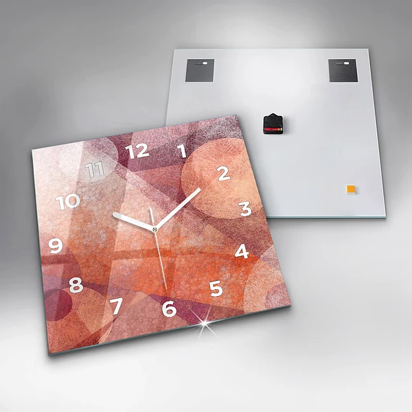 Wanduhr quadratisch Geometrische Abstraktion
